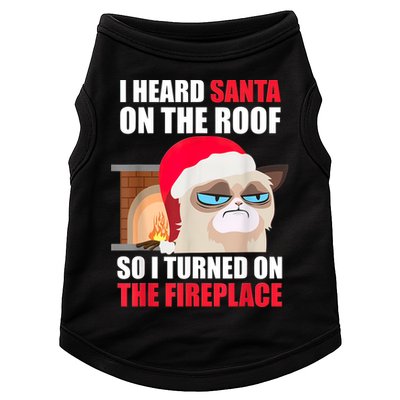 Funny Christmas Cat Hates Santa Grumpy Annoyed Cats Doggie Tank