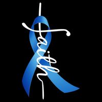 Faith Colon Cancer Cross Ribbon Impact Tech Backpack