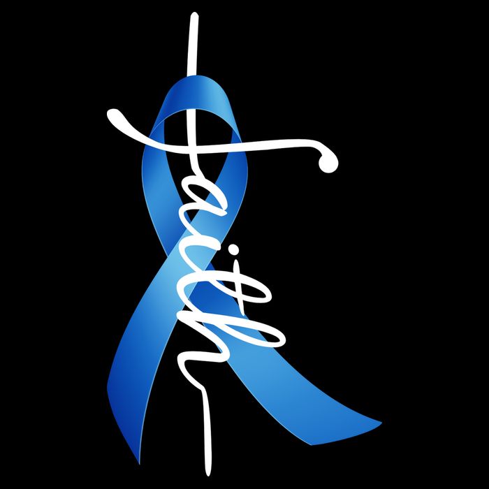 Faith Colon Cancer Cross Ribbon Impact Tech Backpack