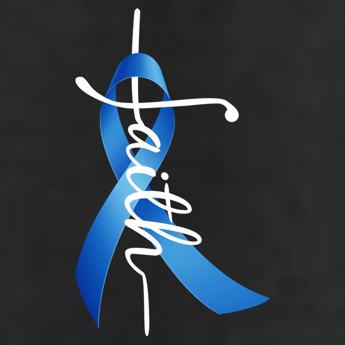Faith Colon Cancer Cross Ribbon Hat