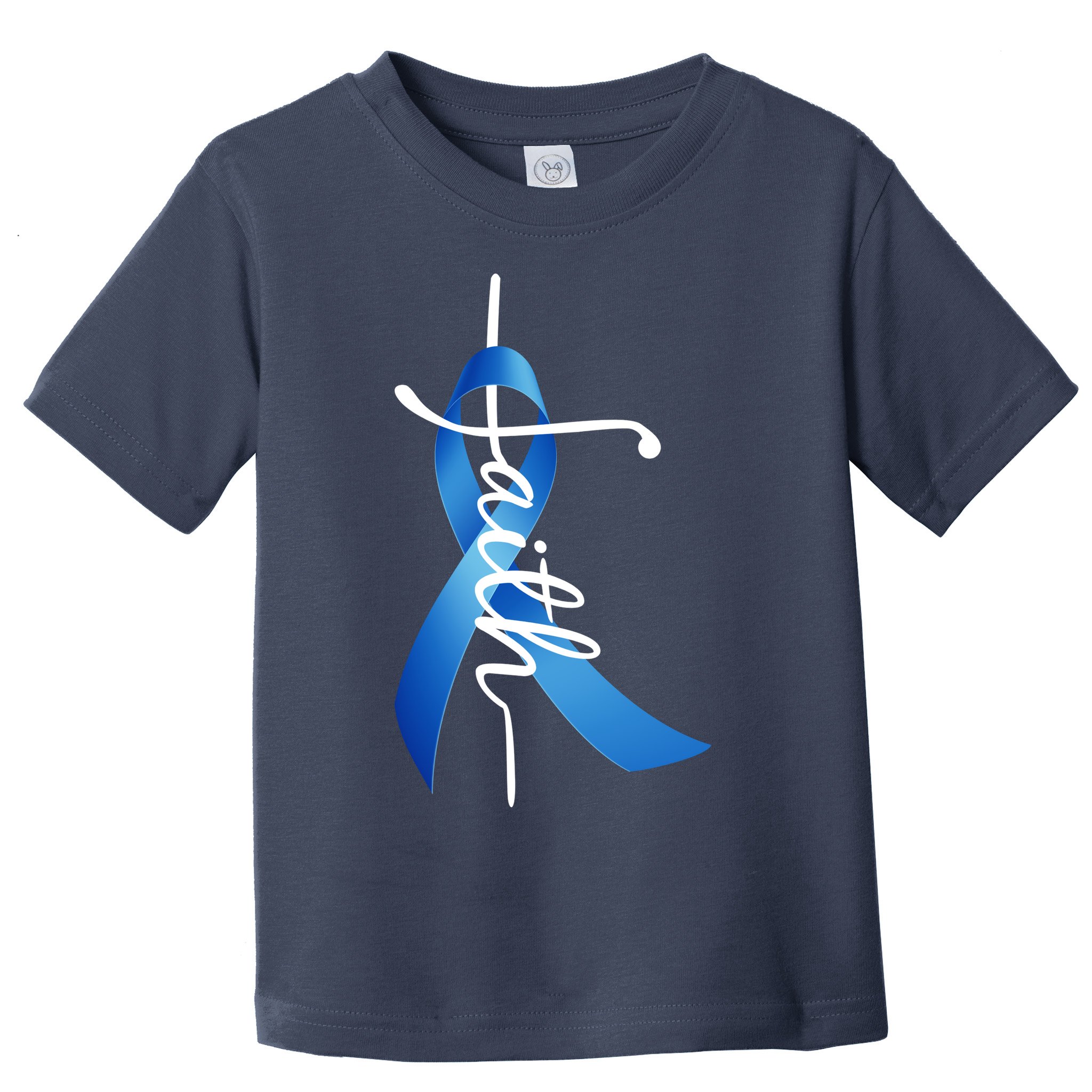 Faith Colon Cancer Cross Ribbon Toddler T-Shirt