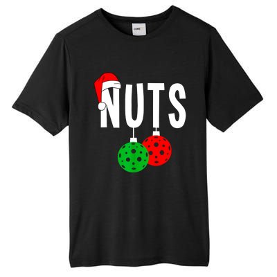 Funny Christmas Couples Nuts Xmas Chest Nuts Matching Pickleball Gift Tall Fusion ChromaSoft Performance T-Shirt