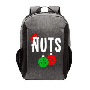 Funny Christmas Couples Nuts Xmas Chest Nuts Matching Pickleball Gift Vector Backpack