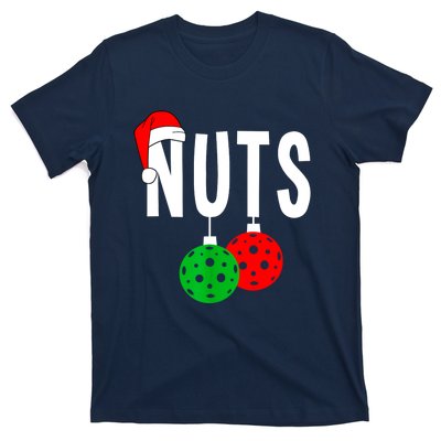 Funny Christmas Couples Nuts Xmas Chest Nuts Matching Pickleball Gift T-Shirt