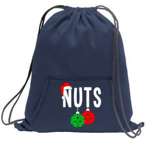 Funny Christmas Couples Nuts Xmas Chest Nuts Matching Pickleball Gift Sweatshirt Cinch Pack Bag