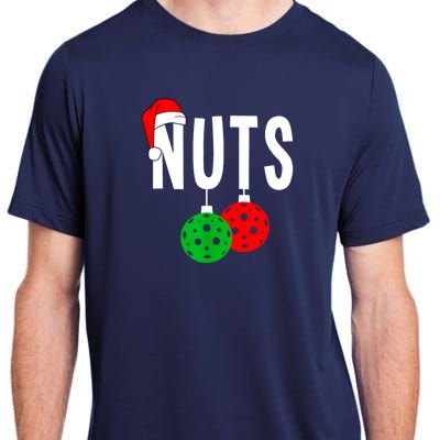 Funny Christmas Couples Nuts Xmas Chest Nuts Matching Pickleball Gift Adult ChromaSoft Performance T-Shirt