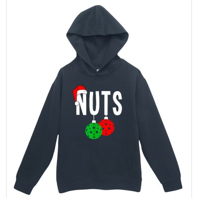 Funny Christmas Couples Nuts Xmas Chest Nuts Matching Pickleball Gift Urban Pullover Hoodie