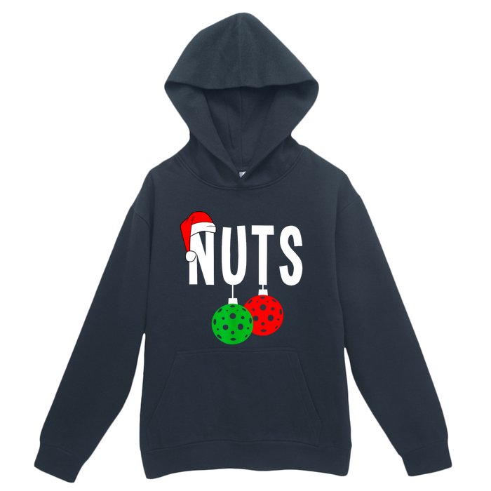 Funny Christmas Couples Nuts Xmas Chest Nuts Matching Pickleball Gift Urban Pullover Hoodie