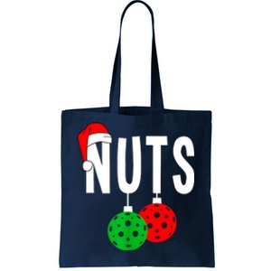 Funny Christmas Couples Nuts Xmas Chest Nuts Matching Pickleball Gift Tote Bag