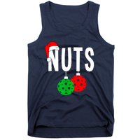 Funny Christmas Couples Nuts Xmas Chest Nuts Matching Pickleball Gift Tank Top