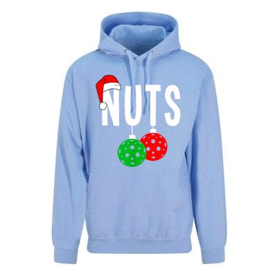 Funny Christmas Couples Nuts Xmas Chest Nuts Matching Pickleball Gift Unisex Surf Hoodie