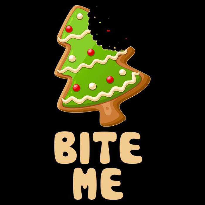 Funny Christmas Cookie Bite Me 16 in Basic Backpack