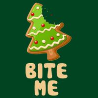 Funny Christmas Cookie Bite Me Performance Shirt