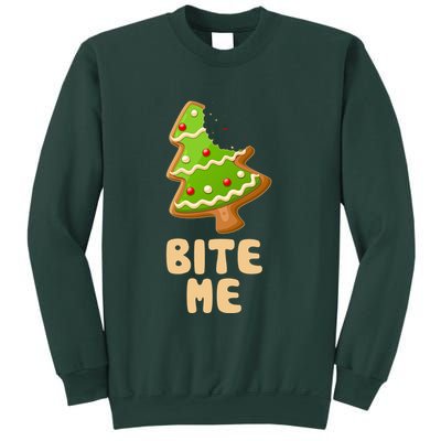 Funny Christmas Cookie Bite Me Sweatshirt