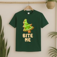 Funny Christmas Cookie Bite Me T-Shirt