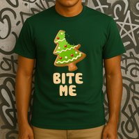 Funny Christmas Cookie Bite Me T-Shirt