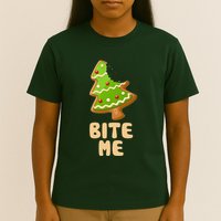 Funny Christmas Cookie Bite Me T-Shirt