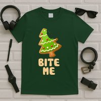 Funny Christmas Cookie Bite Me T-Shirt