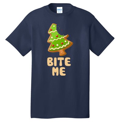 Funny Christmas Cookie Bite Me Tall T-Shirt