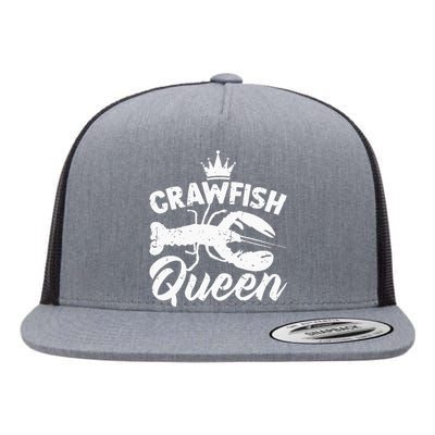 Funny Crayfish Crawfish Boil Crawfish Queen Flat Bill Trucker Hat