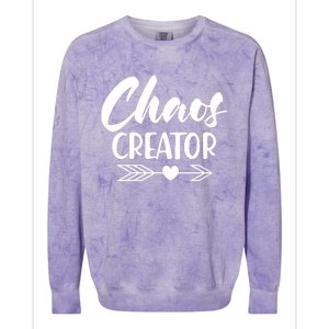 Funny Chaos Creator Colorblast Crewneck Sweatshirt