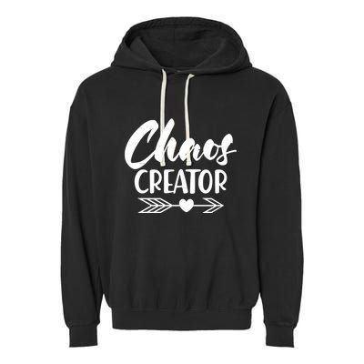Funny Chaos Creator Garment-Dyed Fleece Hoodie