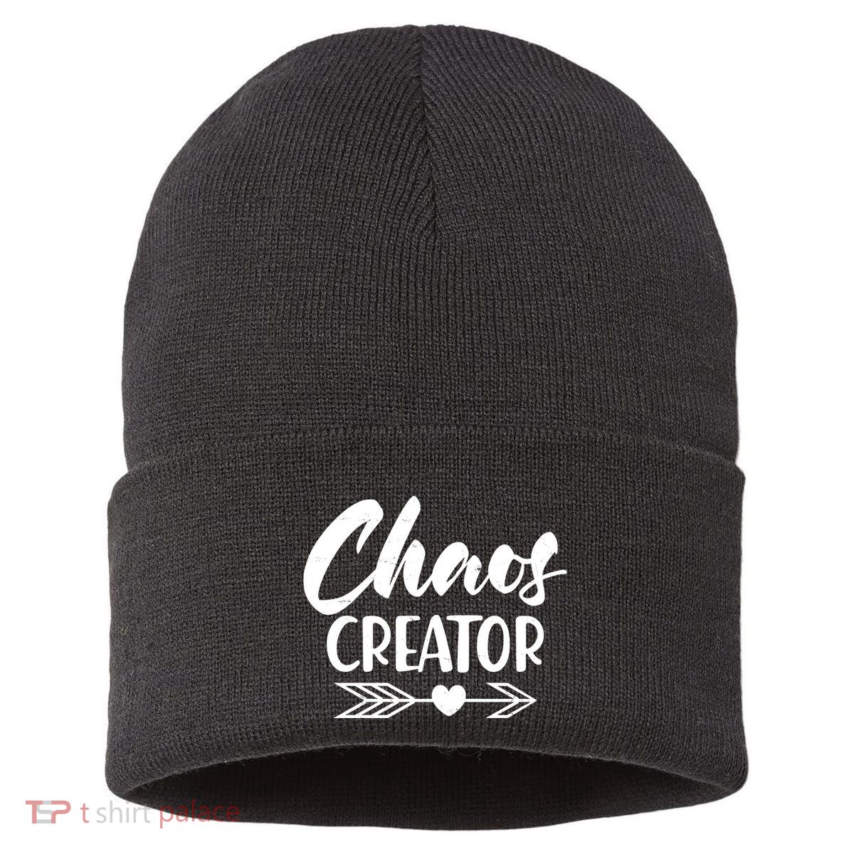 Funny Chaos Creator Sustainable Knit Beanie