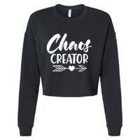 Funny Chaos Creator Cropped Pullover Crew