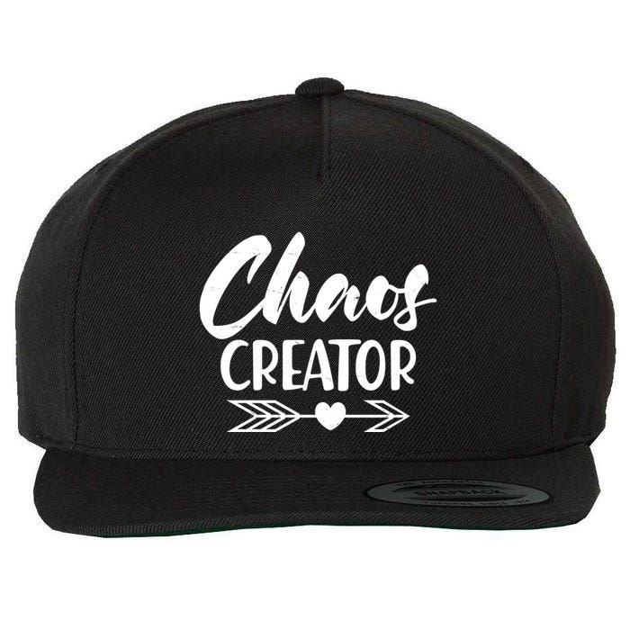 Funny Chaos Creator Wool Snapback Cap