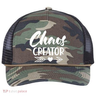 Funny Chaos Creator Retro Rope Trucker Hat Cap
