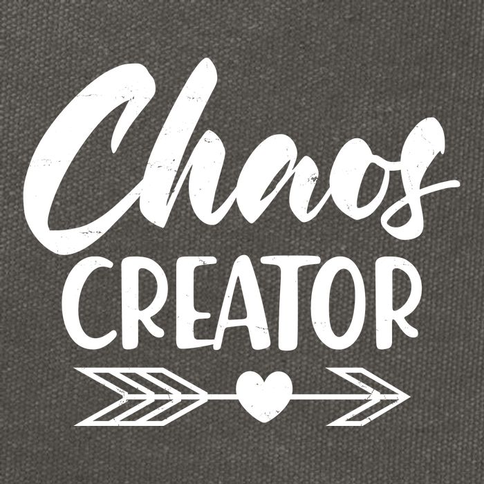 Funny Chaos Creator Cotton Canvas Backpack
