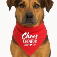 Funny Chaos Creator USA-Made Doggie Bandana