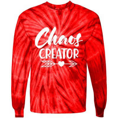 Funny Chaos Creator Tie-Dye Long Sleeve Shirt