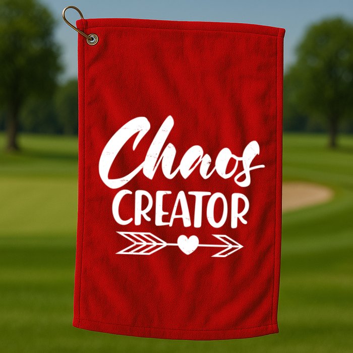 Funny Chaos Creator Golf Towel