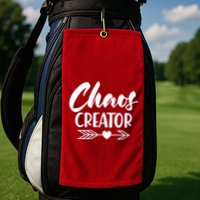 Funny Chaos Creator Golf Towel