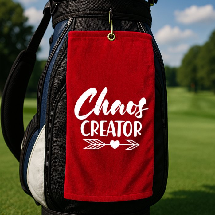 Funny Chaos Creator Golf Towel