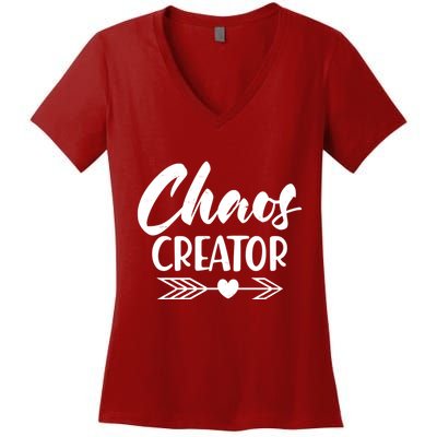 Funny Chaos Creator Women's V-Neck T-Shirt