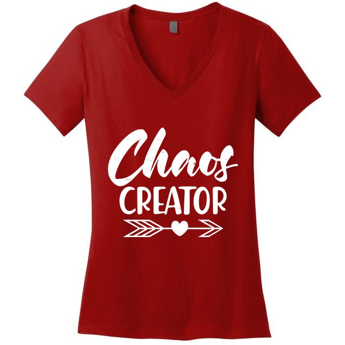 Funny Chaos Creator Women's V-Neck T-Shirt