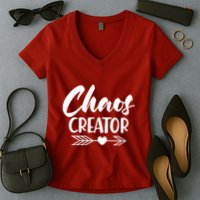 Funny Chaos Creator Women's V-Neck T-Shirt