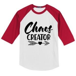 Funny Chaos Creator Kids Colorblock Raglan Jersey