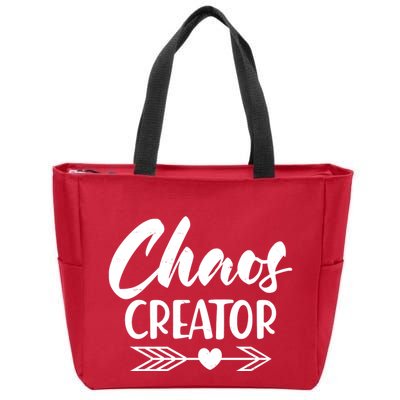 Funny Chaos Creator Zip Tote Bag