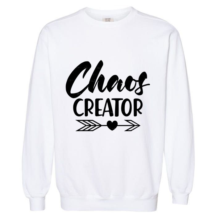 Funny Chaos Creator Garment-Dyed Sweatshirt