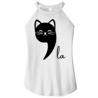 Funny Cat Comma La Kamala Harris For President 2024 Election Women’s Perfect Tri Rocker Tank