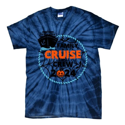 Family Cruise Crew 2024 Matching Team Halloween Spooky Tie-Dye T-Shirt