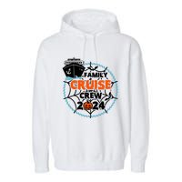 Family Cruise Crew 2024 Matching Team Halloween Spooky Garment-Dyed Fleece Hoodie