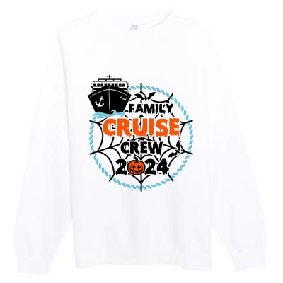 Family Cruise Crew 2024 Matching Team Halloween Spooky Premium Crewneck Sweatshirt