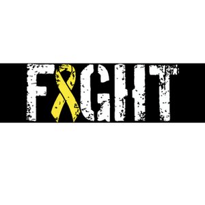 Fight Childhood Cancer Military Style Awareness Ribbon Bumper Sticker