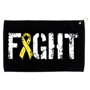 Fight Childhood Cancer Military Style Awareness Ribbon Grommeted Golf Towel