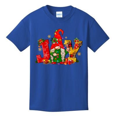 Funny Cute Christmas Lights Santa Gnomes Coffee Love Xmas Gift Kids T-Shirt