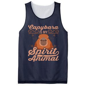 Funny Capybara Capybara Is My Spirit Animal Mesh Reversible Basketball Jersey Tank